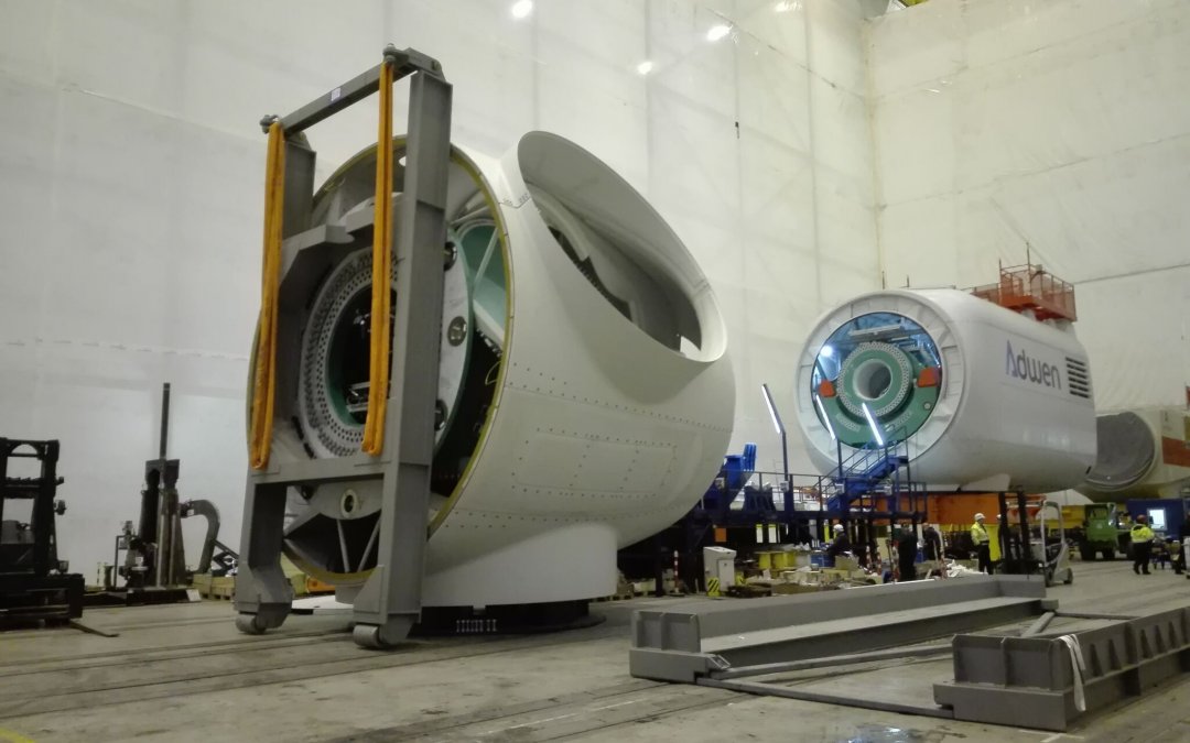 Wind Turbine Nacelle Up-ending Frame